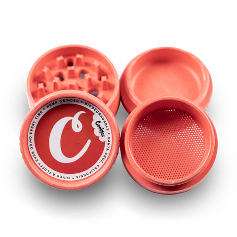 Santa Cruz Shredder x Cookies | 4 Piece Hemp Coloured Grinder