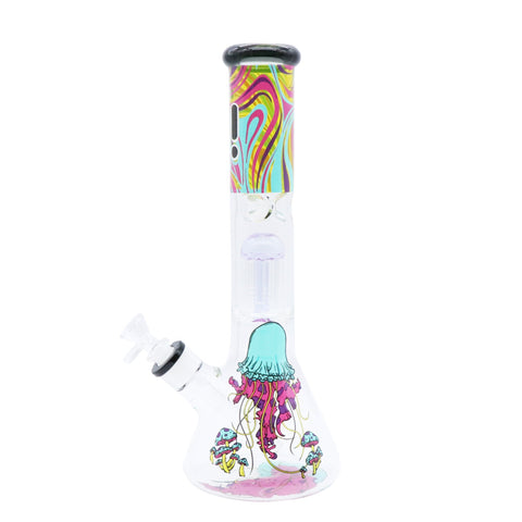 Infyniti | 14" Untamed Beaker (w/Perc) - Jellyfish