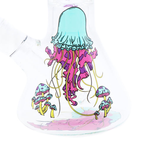 Infyniti | 14" Untamed Beaker (w/Perc) - Jellyfish
