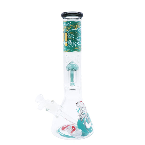 Infyniti | 14" Untamed Beaker (w/Perc) - Koi Fish