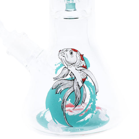 Infyniti | 14" Untamed Beaker (w/Perc) - Koi Fish