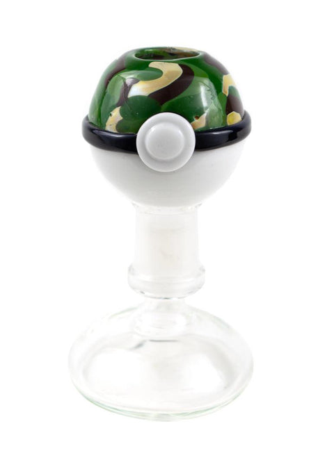 Bob The Glass Blower | 14mm Pokéball Dome (Safari Ball) - Peace Pipe 420