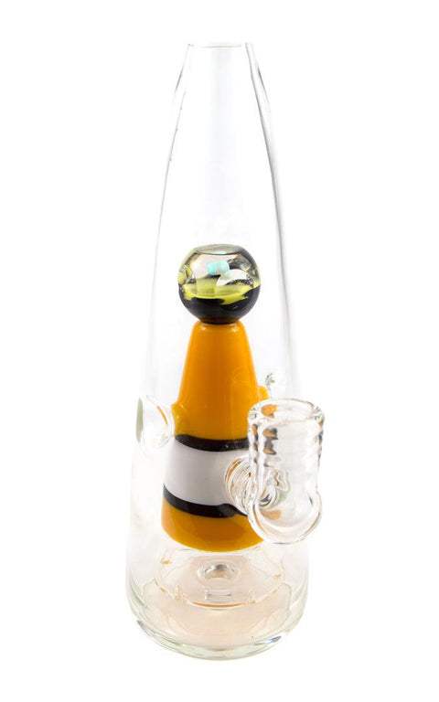 Bootube | Banana & White Fab Cone Rig - Peace Pipe 420