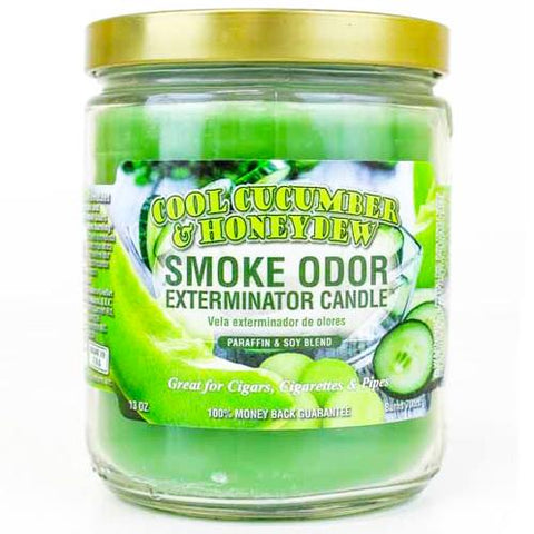 Smoke Odor Exterminator Candle | Cucumber & Honeydew 13oz