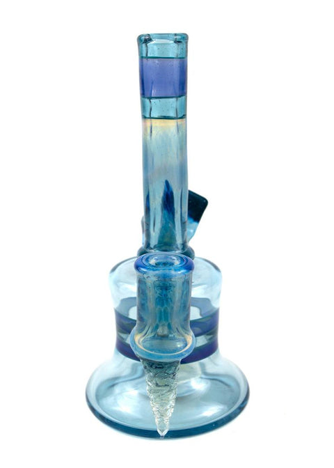 Chaka x Beak Collab | Icy Blue Fumed Rig - Peace Pipe 420