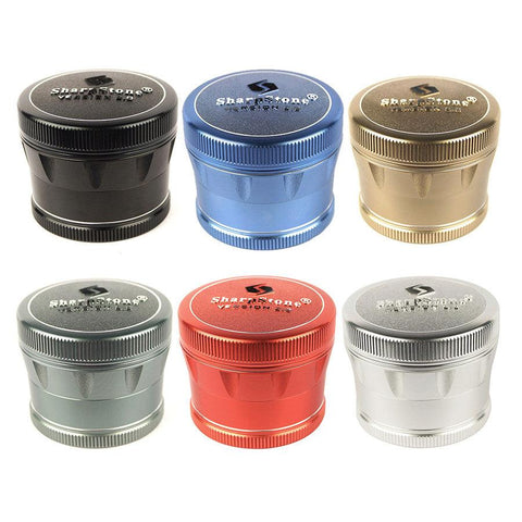 SharpStone | 2.2" V.2 4 Piece Grinders - Peace Pipe 420