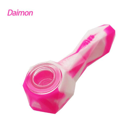 Waxmaid | Diamon Silicone Handpipe - Peace Pipe 420