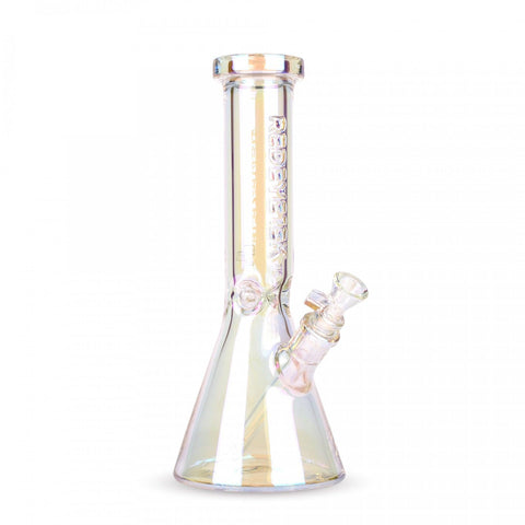 Red Eye Tek | 12" 7mm Thick Metallic Terminator Finish Beaker - Peace Pipe 420