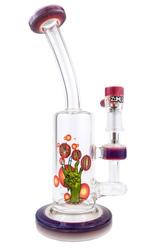 Zombie Hand Studios | Red/Blue Stem-line Rig - Peace Pipe 420