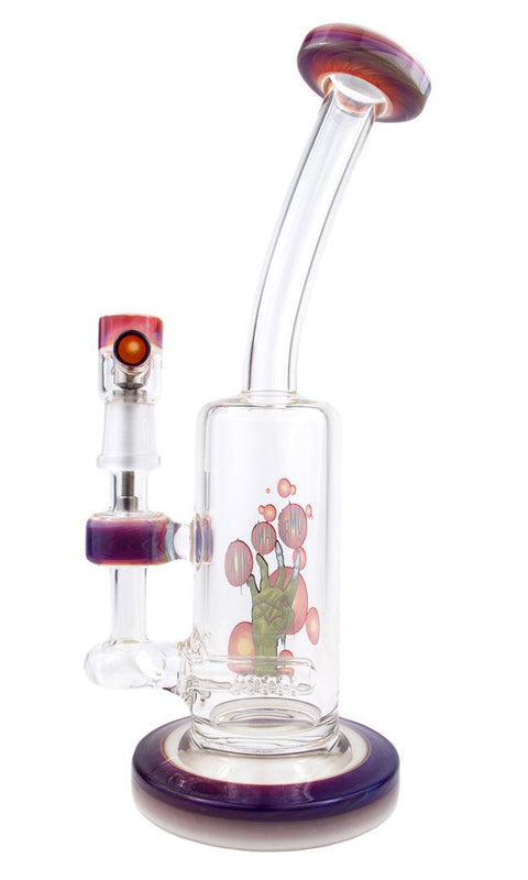 Zombie Hand Studios | Red/Blue Stem-line Rig - Peace Pipe 420
