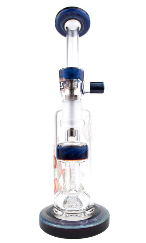 Zombie Hand Studios | Blue Swirl Bista Perculator Rig - Peace Pipe 420