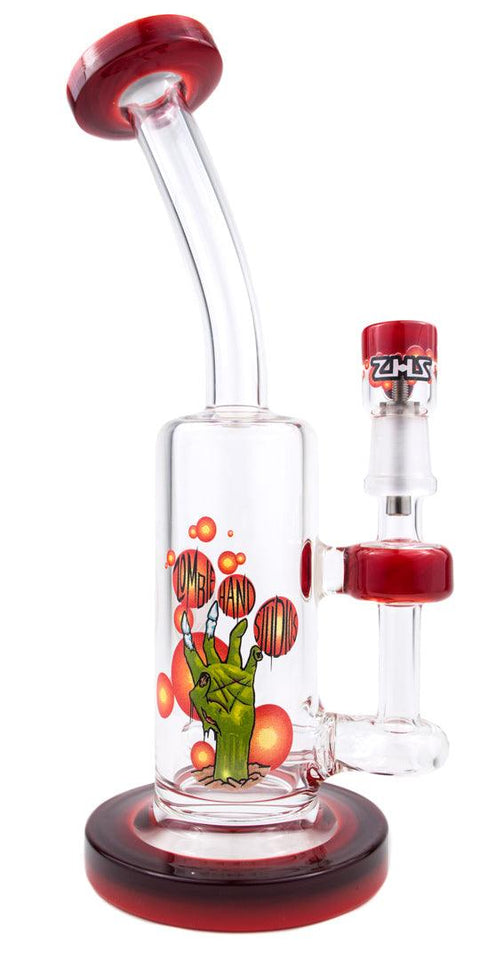 Zombie Hand Studios | Red Stem-line Rig - Peace Pipe 420