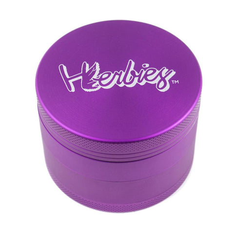 Herbies | 4 Piece Grinder - Purple - Peace Pipe 420