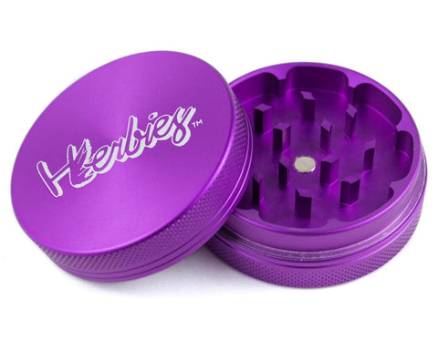 Herbies | 2 Piece Grinder - Purple - Peace Pipe 420