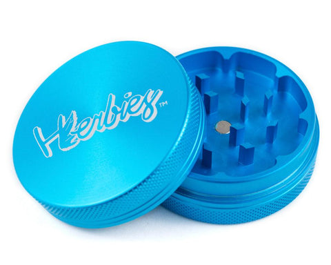 Herbies | 2 Piece Grinder - Sky Blue - Peace Pipe 420