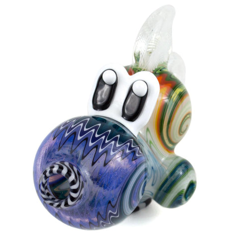 Global Glassworks | Yoshi Light Wig-Wag Pendant Pipe - Peace Pipe 420