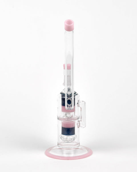 Migrant Pink/Indigo Tantalus Recycler - Peace Pipe 420
