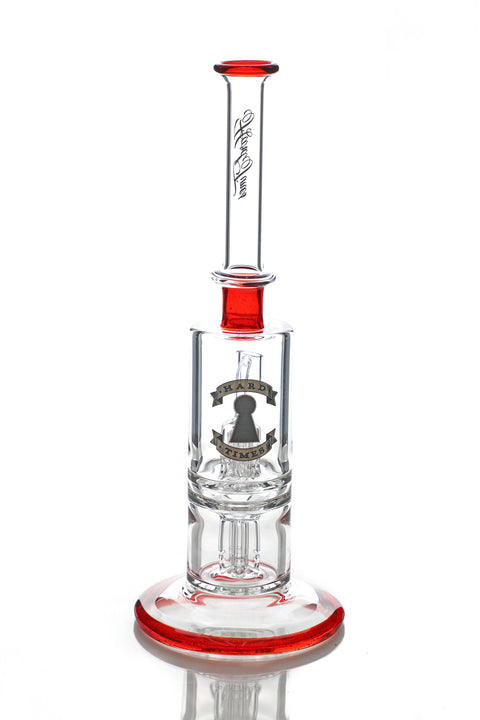 Hard Times | 11" Red Elvis 4x4 Rig - Peace Pipe 420