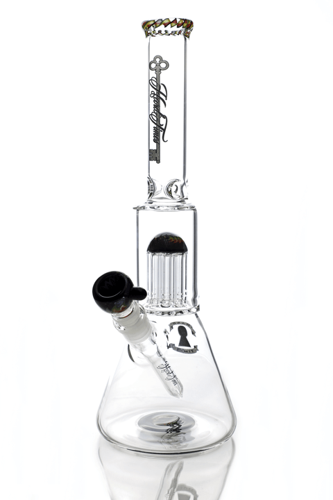 Hard Times | 14" Rasta Tree Perc Beaker - Peace Pipe 420