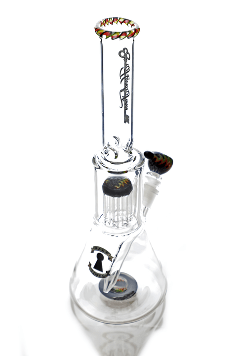 Hard Times | 14" Rasta Tree Perc Beaker - Peace Pipe 420