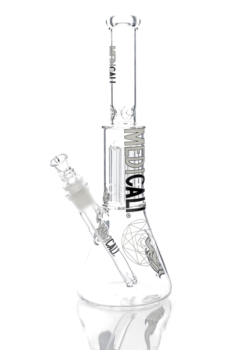 Medicali | 12" Tree Perc Beaker - Peace Pipe 420