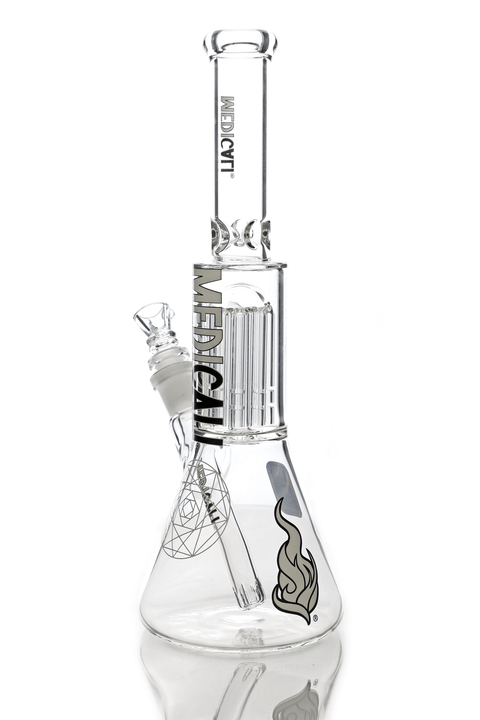 Medicali | 12" Tree Perc Beaker - Peace Pipe 420
