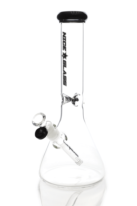 Nice Glass | 13" Beaker - Peace Pipe 420