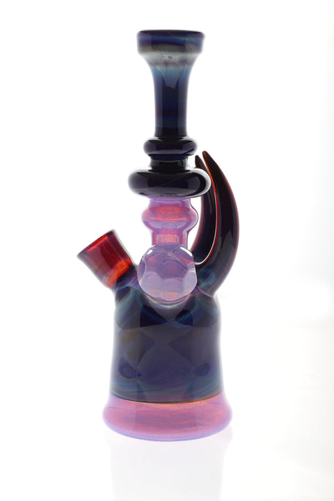 Carsten Carlisle | Purple and Blue Fumed Rig - Peace Pipe 420