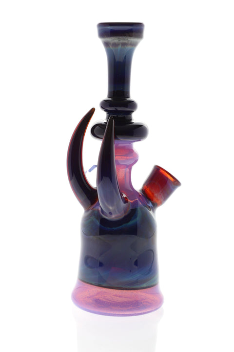 Carsten Carlisle | Purple and Blue Fumed Rig - Peace Pipe 420