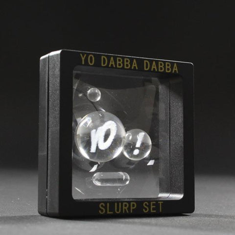 Yo Dabba Dabba | Terp Slurp Marble Set - Peace Pipe 420