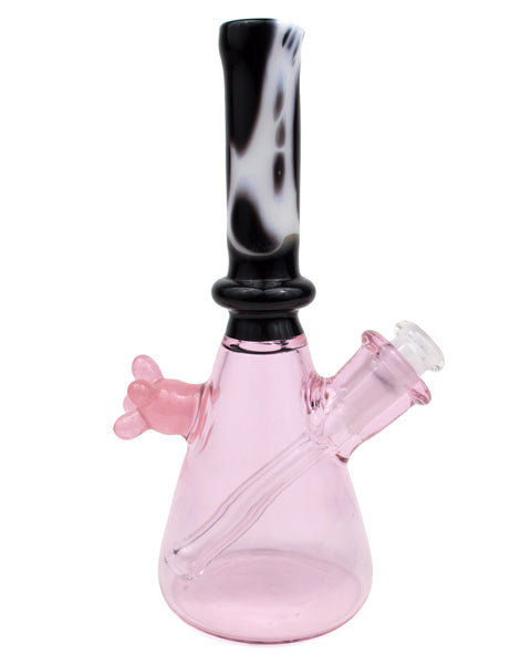 Adventures in Glass Blowing | Mini Pink Cow with Clear Stem