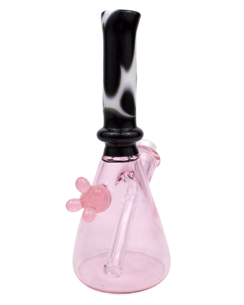 Adventures in Glass Blowing | Mini Pink Cow with Clear Stem