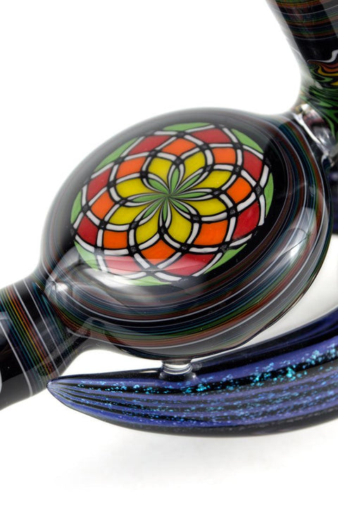 Kevin Murray | Bubbler Pipe w/ 2 Dichro Wings - Peace Pipe 420