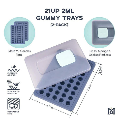 Magical | 21UP Gummy Molds 2mL (2 PACK) - Peace Pipe 420