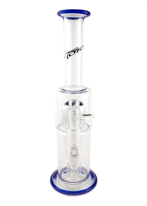 Toro | Mini Tube 7/13 Colour Accents (Cobalt/White) - Peace Pipe 420