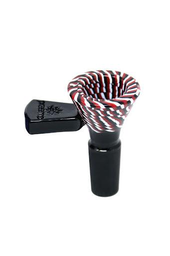 Preemo | 14mm Tri-Colored Twist Bowl - Peace Pipe 420