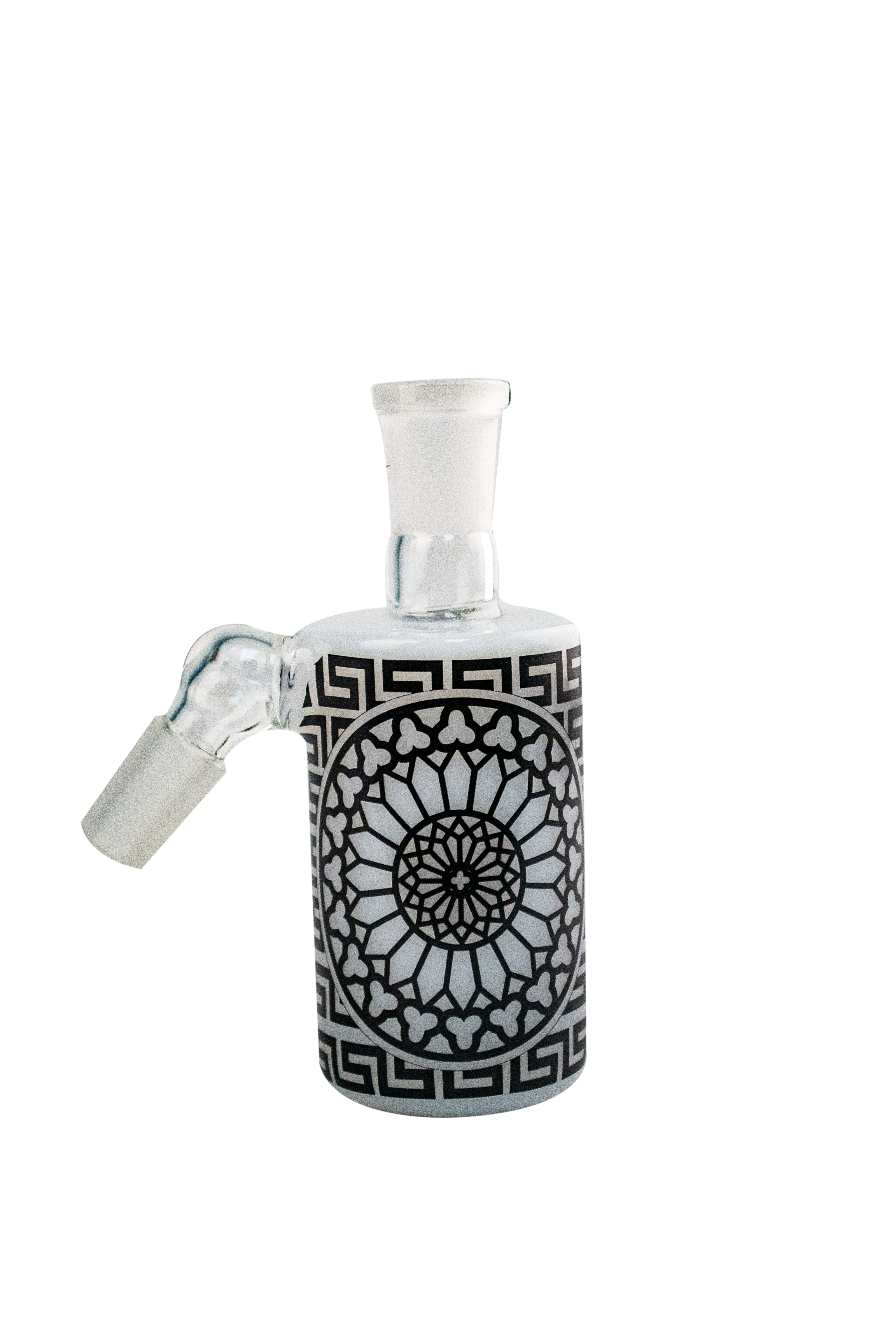 Cheech Glass | Black & White Ash Catcher – Peace Pipe 420