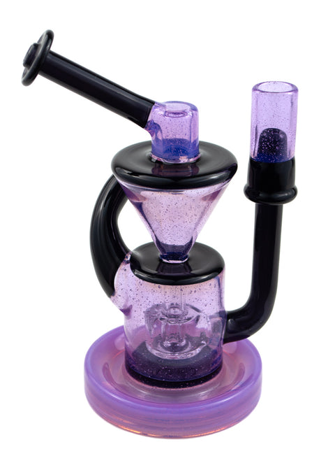 Pyrology | Purple & Black Recycler Rig