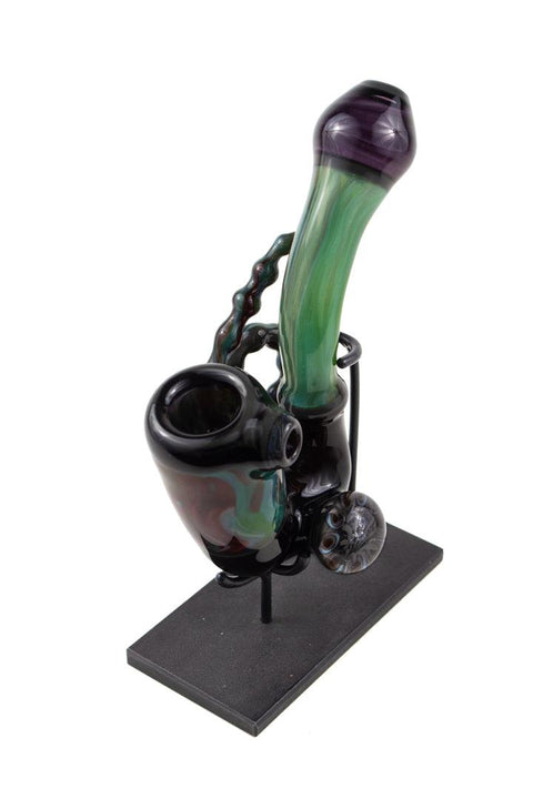 A. Schmitz | Purple & Green Sherlock - Peace Pipe 420