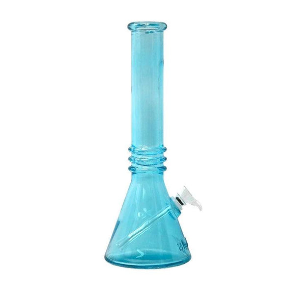 Blueberry | 12" Triple Ring Beaker - Peace Pipe 420
