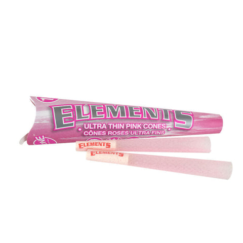 Elements | 1 1/4 Ultra Thin Pink Cones - 6pk