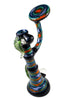 I. F. | Leaf Bubbler Set w/ Swing Arm and Nug Jar - Peace Pipe 420