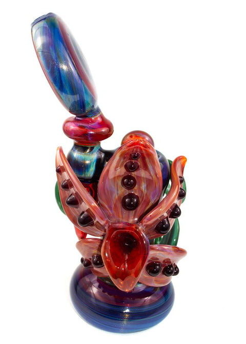 Lace Face x Micah | Flower Upright Bubbler - Peace Pipe 420