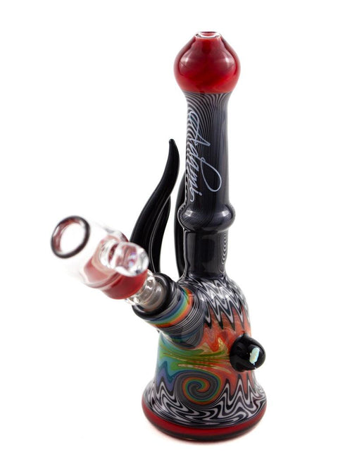 Nathan Adami | Rainbow Horn Mini Tube - Peace Pipe 420