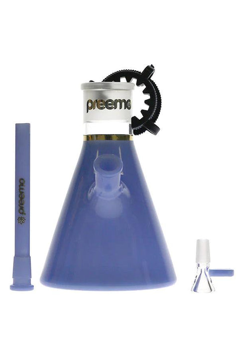 Preemo | 8" Solid Colour Beaker Base - Peace Pipe 420