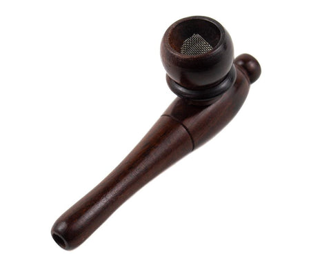 Priya | Tiny Wooden Pipe 3.5" - Peace Pipe 420