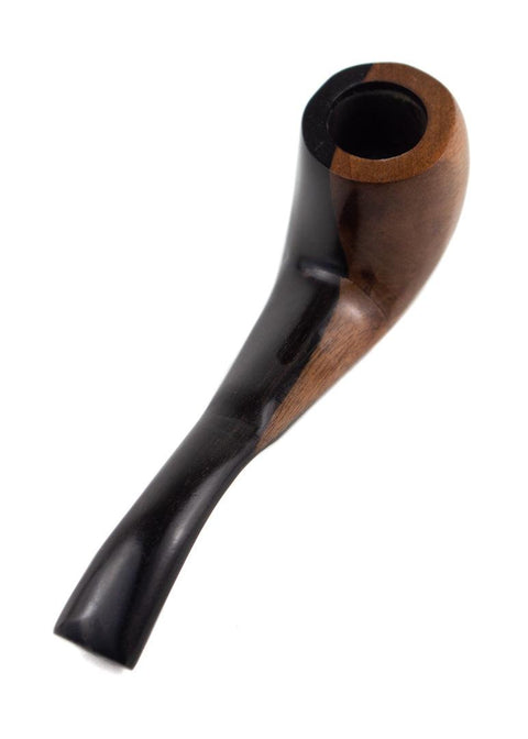 Priya | Wooden Traditional Sherlock 5.5" - Peace Pipe 420