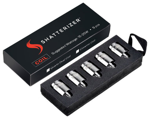 Shatterizer | QDC Quartz Dual Coil (5Pk)