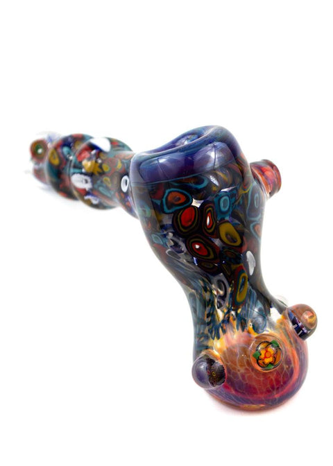 Vince P | Small Fumed Bubbler - Peace Pipe 420