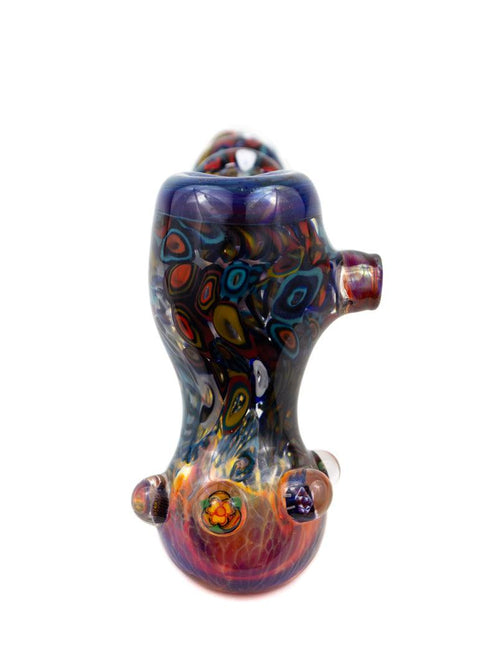 Vince P | Small Fumed Bubbler - Peace Pipe 420